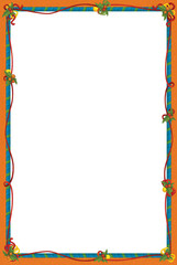 Obraz premium The christmas frame - border - illustration