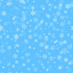 Seamless snow pattern