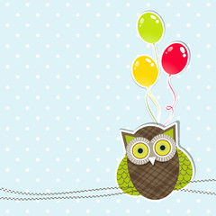 Template greeting card, vector