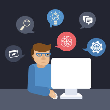 Computer Geek Cartoon Images – Browse 45,703 Stock Photos, Vectors, and ...