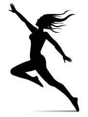 silhouette di ballerina