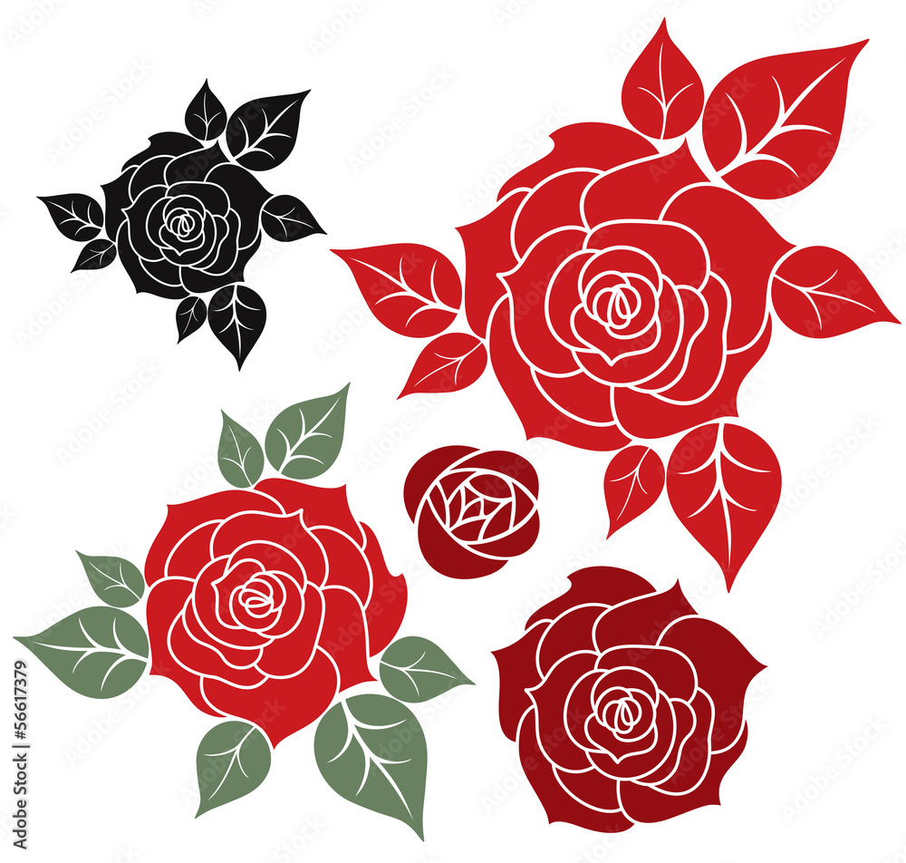 Wall mural Red Rose