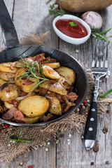 Skillet with Roasted Potatoes