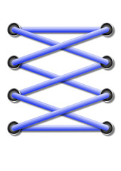 Schnur, schnüren, binden, Oesen, schleifen, senkel,