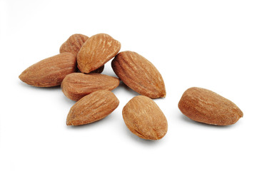 almonds isolated