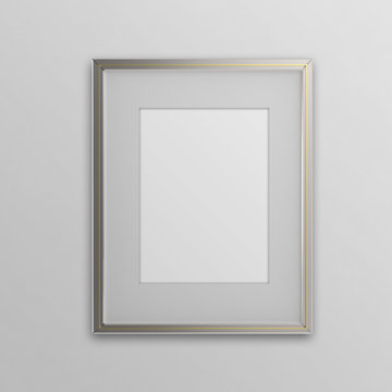 blank modern 3d frame on texture background as concept