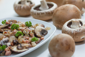 mushroom dish