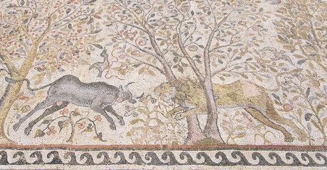 Mosaic Of Heraclea Lyncestis In Bitola, Macedonia Republic