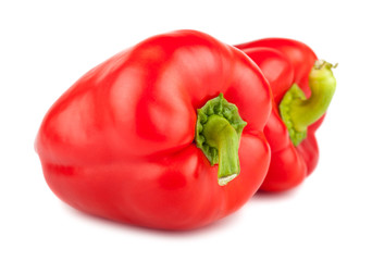 Pair of red sweet peppers