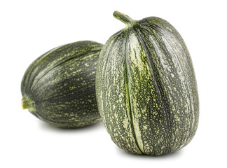 Pair of fresh green marrows