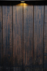 Ray light on antique wooden wall