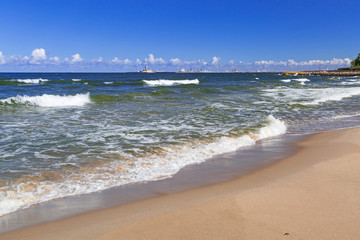 Fototapeta premium Baltic Sea beach in Poland