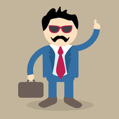 Cool Business Man Vector