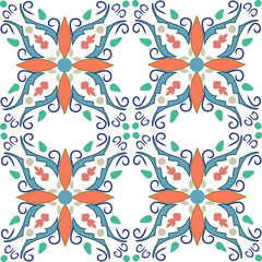 geometrical baroque pattern