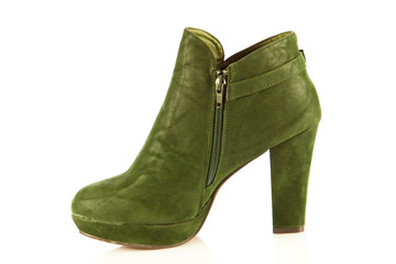 High heel women shoes on white background