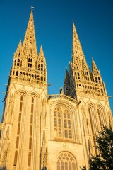 Fototapeta na wymiar Katedra Saint-Corentin Quimper