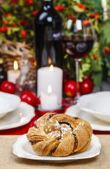Festive braided bread