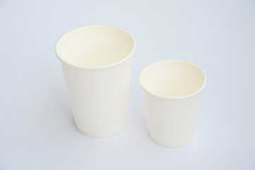Group of coffee cup made from cup stock paper