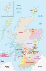 scotland administrative map