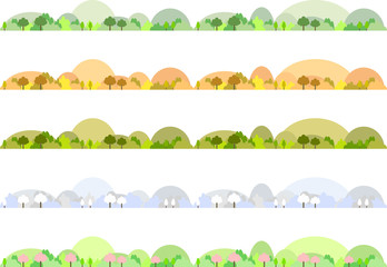 Obraz premium 山の季節