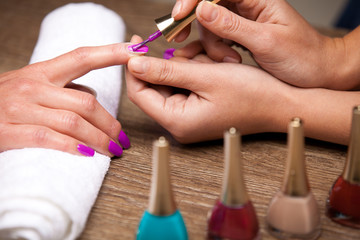 Obraz na płótnie Canvas Manicure nail