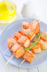 salmon kebab