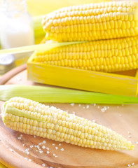 Corn with salt