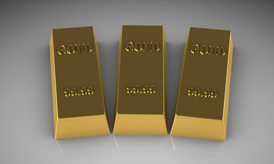 Set of gold bars