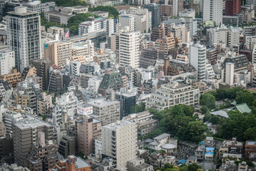 Fototapeta na wymiar downtown tokyo japan