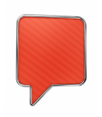Red speech bubble