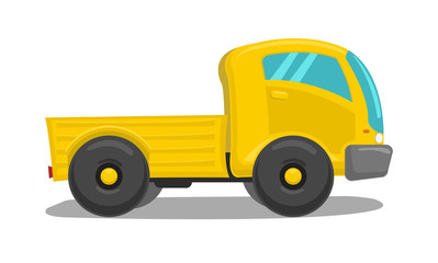 Vector yellow truck