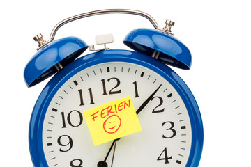 Wecker zu Ferienbeginn