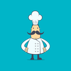 chef in various poses for use in advertising, presentations,