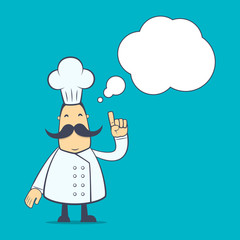 chef in various poses for use in advertising, presentations,