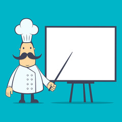 chef in various poses for use in advertising, presentations,