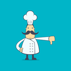 chef in various poses for use in advertising, presentations,