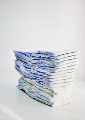 stack of diapers