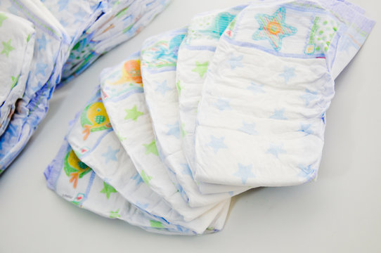 stack of diapers