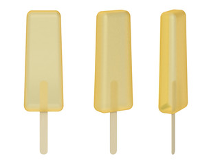 ice cream on a white background