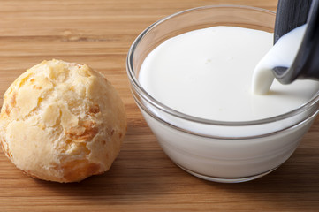 Milk in the cup