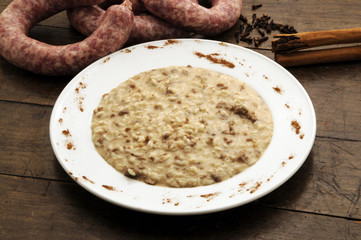 Risotto with salsiccia