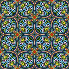 Trendy textile pattern from South Asia