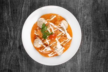 Delicious stew on the table