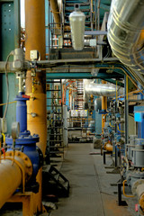 Industrial interior of a power plant