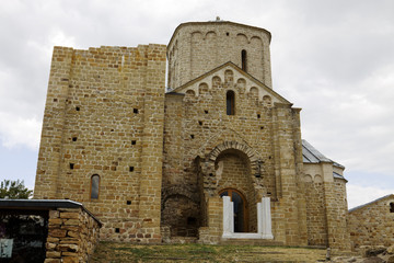 Fototapeta na wymiar The church of St.George in Djurdjevi Stupovi Monastery in Serbia
