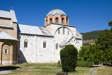 Fototapeta na wymiar The orthodox monastery Studenica in Serbia