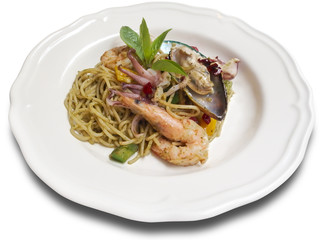 spaghetti seafood