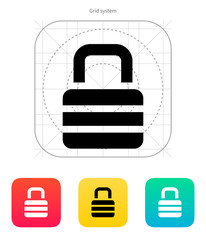 Padlock icon.