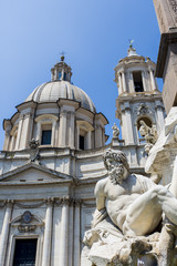 Obraz premium Fontana dei Quattro Fiumi at Piazza Navona, Rome.