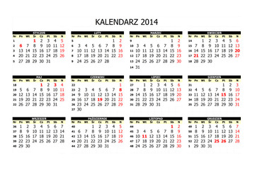 Kalendarz 2014